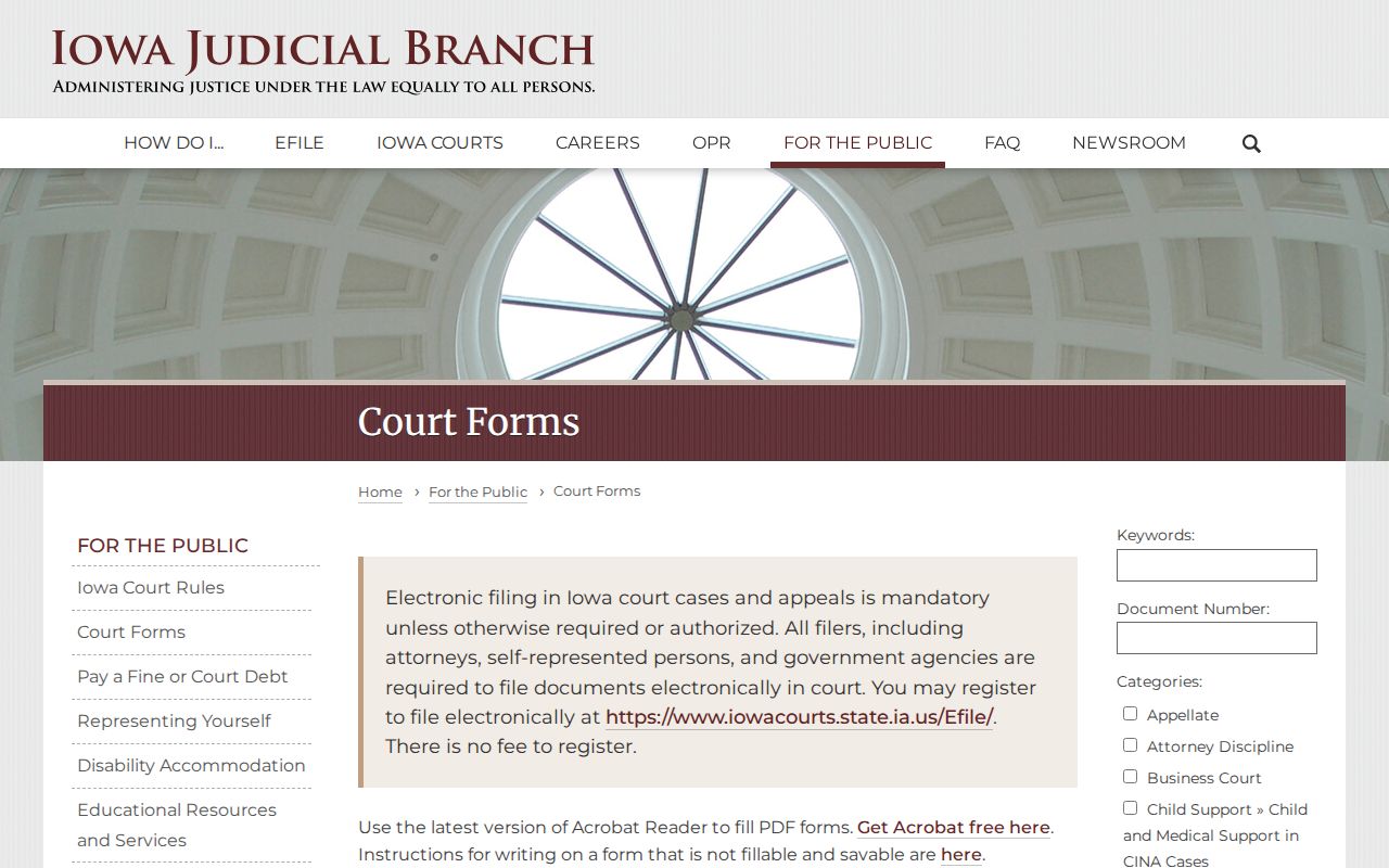 Crawford County bench warrant and official court forms