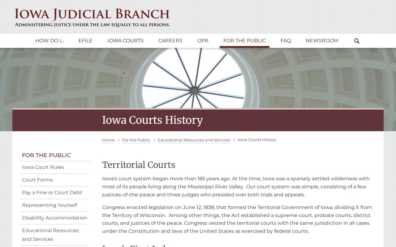 Crawford County arrest warrants and Iowa unified court history